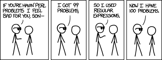 xkcd comics about regular expressions